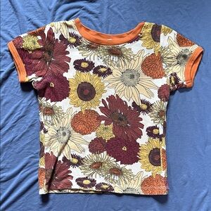 Kate Quinn 5y Organic Cotton Harvest Sunflower Tee